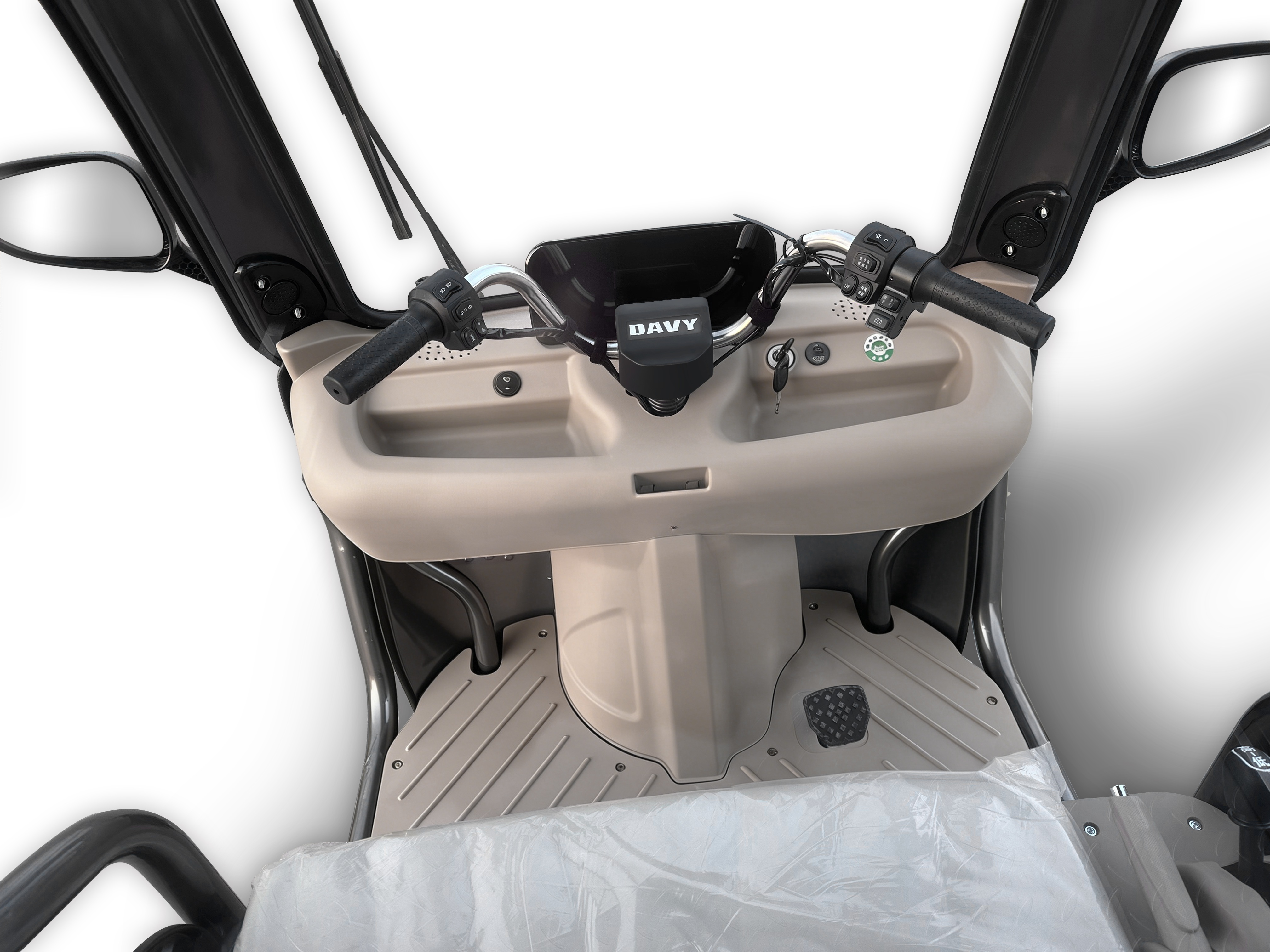 Electric Cargo Passenger Tricycle with 1500W Motor with dumping with EEC