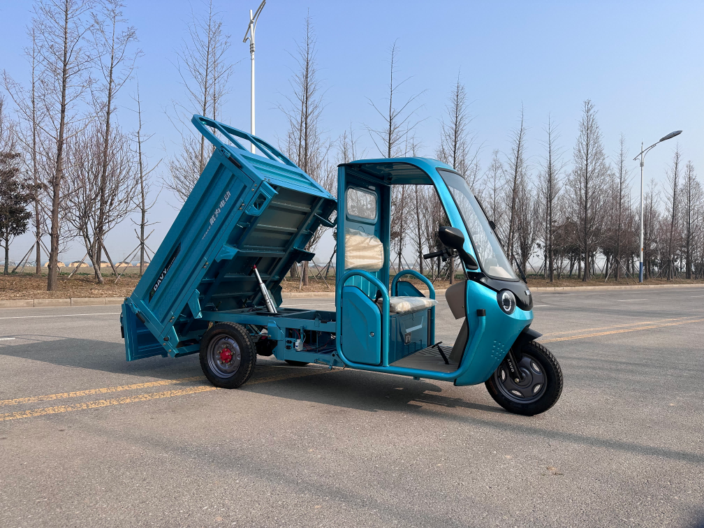 Electric Cargo Passenger Tricycle with dumping with 1000W Motor （DH-216-X）