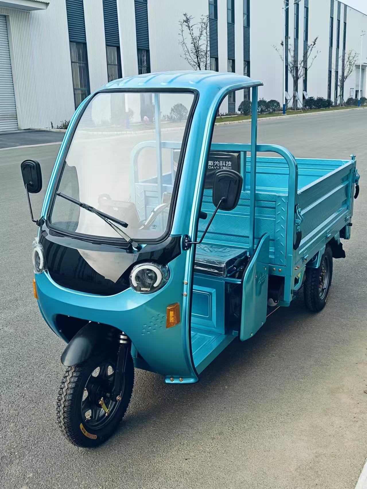 Electric Cargo Passenger Tricycle with  1000W Motor with dumping （DH-116-X）