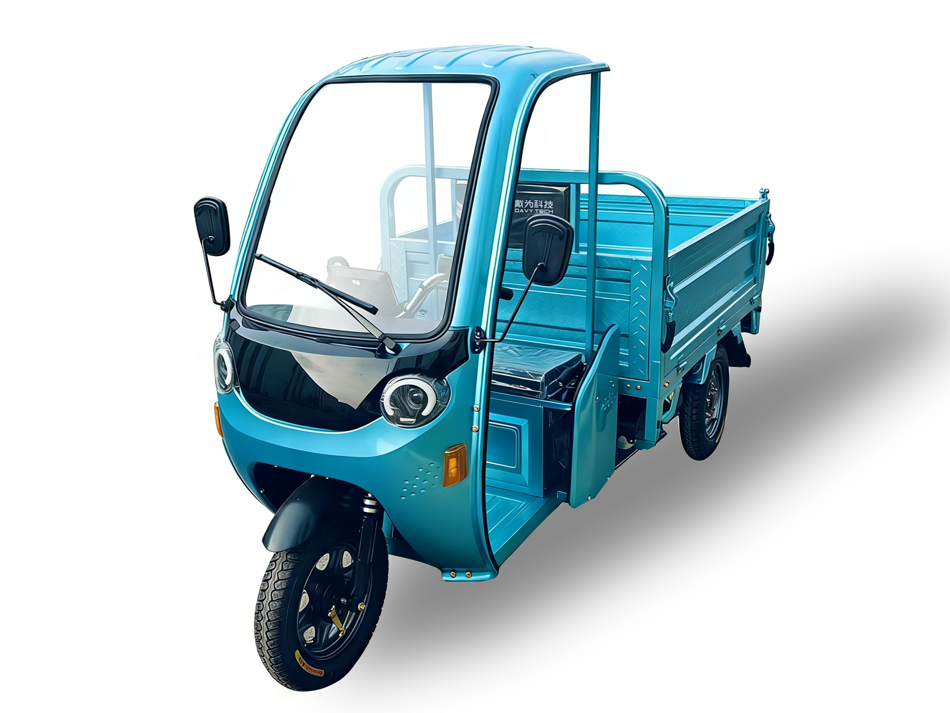 Electric Cargo Passenger Tricycle with  1000W Motor with dumping （DH-116-X）