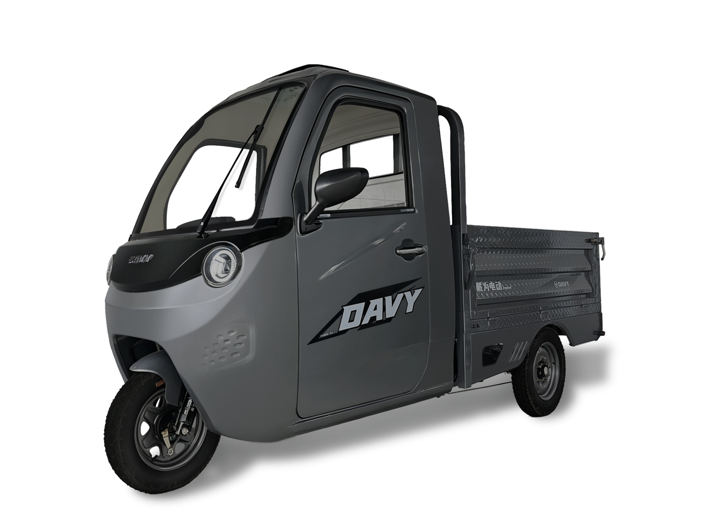 Electric Cargo Passenger Tricycle DW1500DZHB-W with 1500W Motor with enclosed cab with EEC